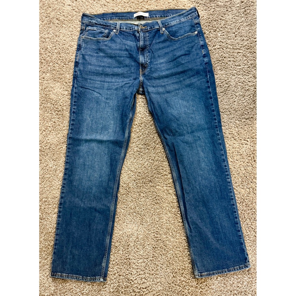 Levi Strauss Signature Straight Leg Jeans 40x32 Excellent Medium Wash Blue